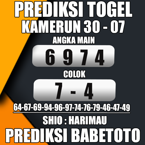 Prediksi KAMERUN 30 Juli 2024