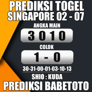 Prediksi SINGAPORE 02 Juli 2024