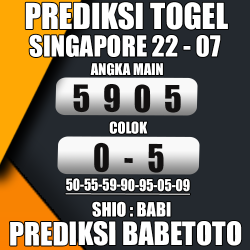 Prediksi SINGAPORE 22 Juli 2024