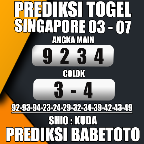 Prediksi SINGAPORE 03 Juli 2024