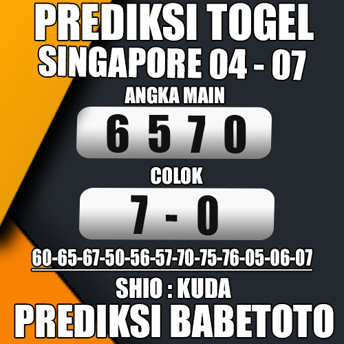 Prediksi SINGAPORE 04 Juli 2024