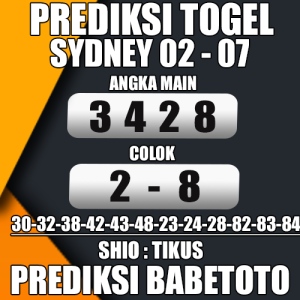  Prediksi Sydney 02 Juli 2024