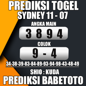 Prediksi Sydney 11 Juli 2024