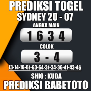 Prediksi Sydney 20 Juli 2024