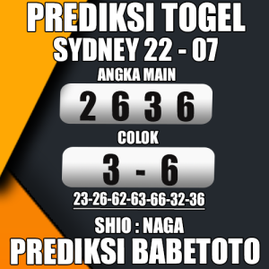 Prediksi Sydney 22 Juli 2024