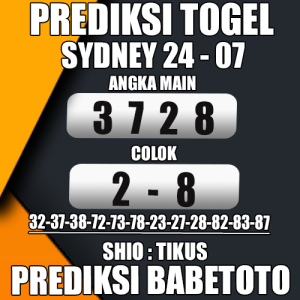 Prediksi Sydney 24 Juli 2024