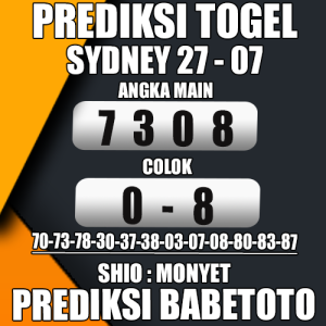 Prediksi Sydney 27 Juli 2024