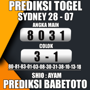 Prediksi Sydney 28 Juli 2024