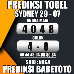 Prediksi Sydney 29 Juli 2024