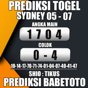 Prediksi Sydney 05 Juli 2024