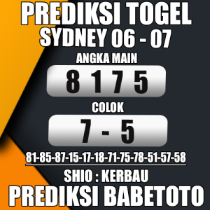 Prediksi Sydney 06 Juli 2024