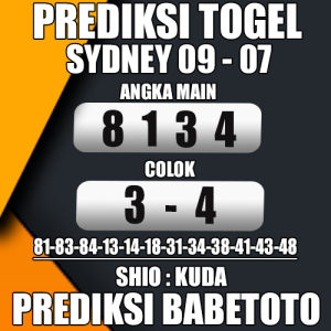 Prediksi Sydney 09 Juli 2024