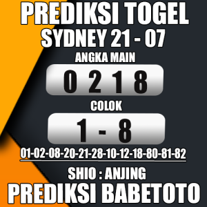 Prediksi Sydney 21 Juli 2024