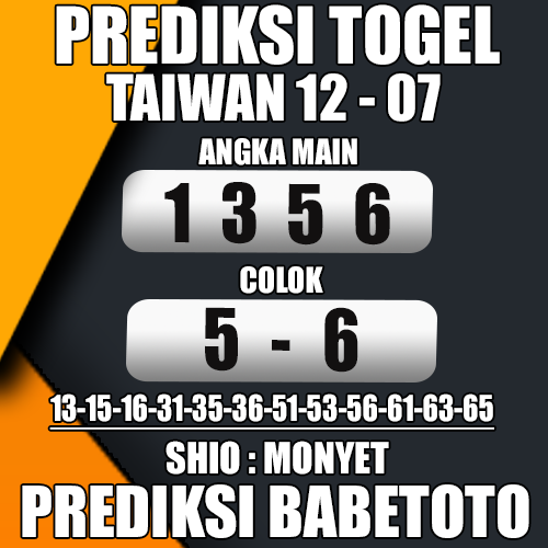 Prediksi Taiwan 12 Juli 2024