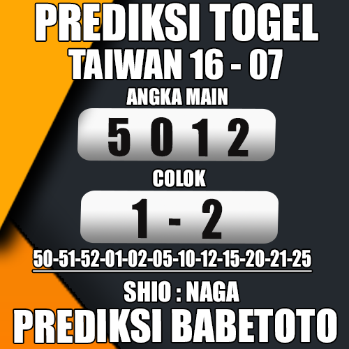 Prediksi Taiwan 16 Juli 2024