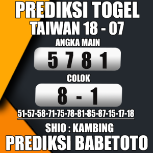 Prediksi Taiwan 18 Juli 2024