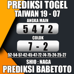 Prediksi Taiwan 19 Juli 2024