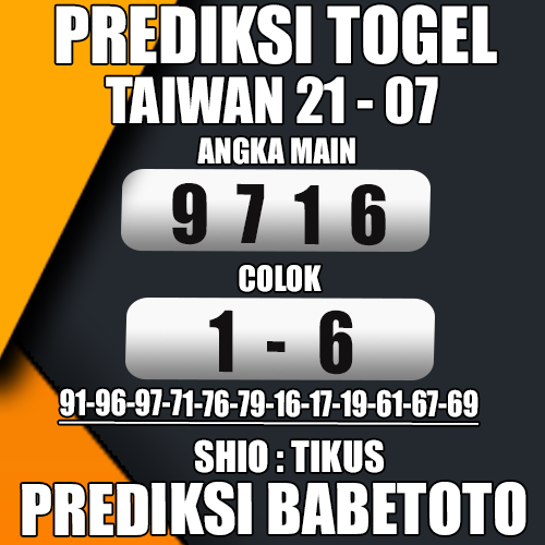 Prediksi Taiwan 21 Juli 2024