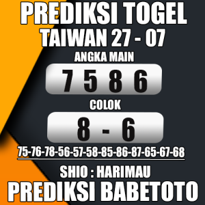 Prediksi Taiwan 27 Juli 2024