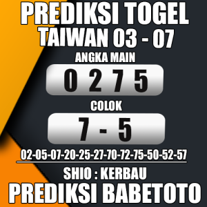 Prediksi Taiwan 03 Juli 2024