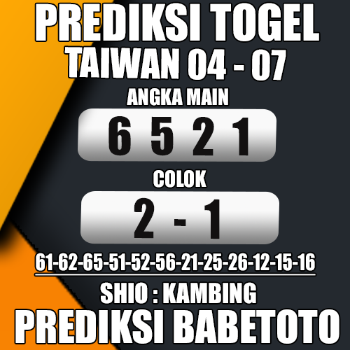 Prediksi Taiwan 04 Juli 2024