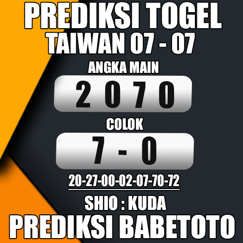 Prediksi Taiwan 07 Juli 2024