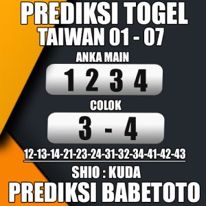 Prediksi Taiwan 01 Juli 2024