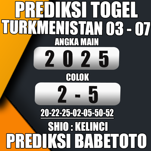 Prediksi TURKMENISTAN 03 Juli 2024