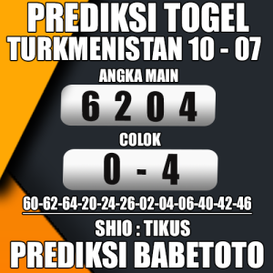 Prediksi TURKMENISTAN 10 Juli 2024