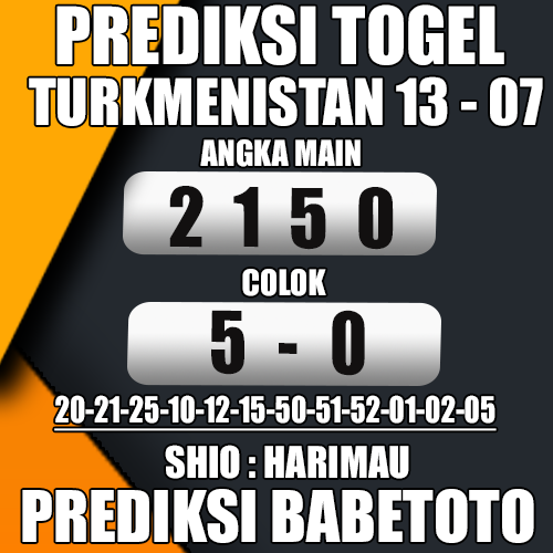 Prediksi TURKMENISTAN 13 Juli 2024