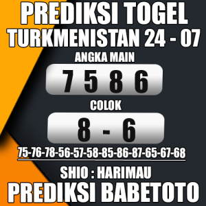 Prediksi TURKMENISTAN 24 Juli 2024