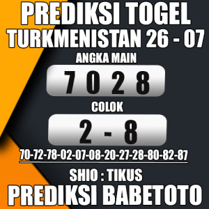 Prediksi TURKMENISTAN 26 Juli 2024