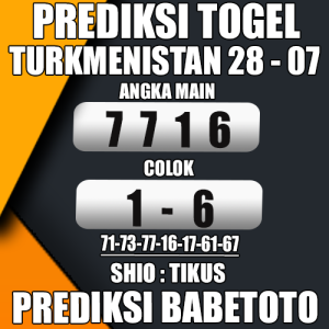 Prediksi TURKMENISTAN 28 Juli 2024