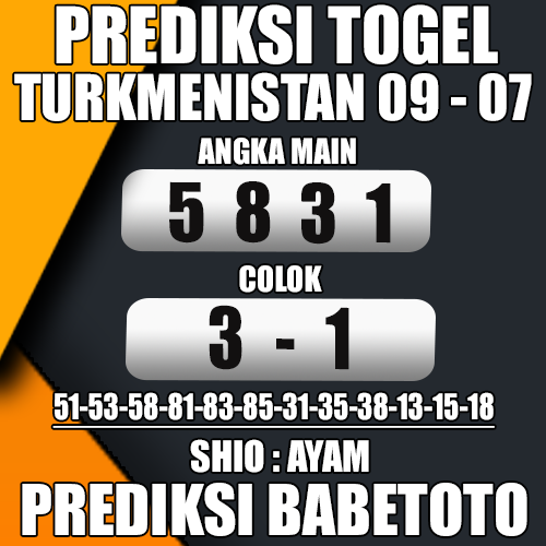 Prediksi TURKMENISTAN 09 Juli 2024