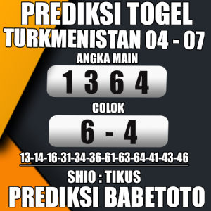 Prediksi TURKMENISTAN 04 Juli 2024