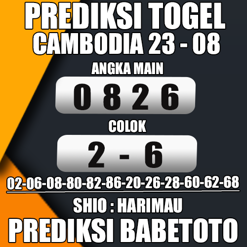 Prediksi Cambodia 23 Agustus 2024