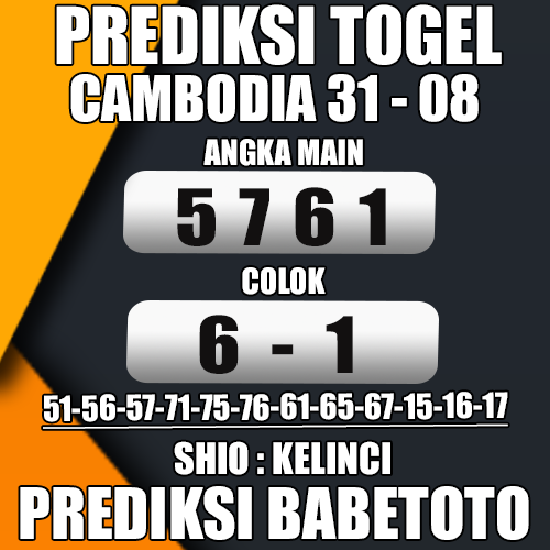 Prediksi Cambodia 31 Agustus 2024