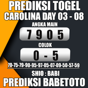 Prediksi CAROLINA DAY 03 Agustus 2024