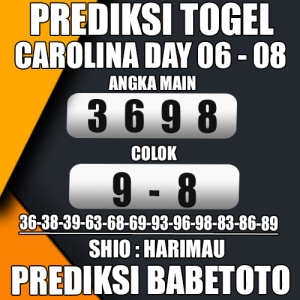 Prediksi CAROLINA DAY 06 Agustus 2024