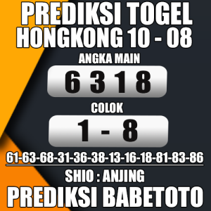 Prediksi HONGKONG 10 Agustus 2024