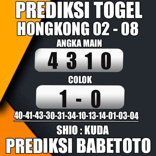 Prediksi HONGKONG  02 Agustus 2024