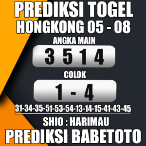 Prediksi HONGKONG 05 Agustus 2024