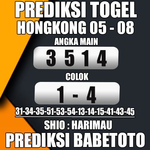 Prediksi HONGKONG  05 Agustus 2024