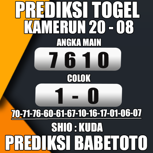 Prediksi KAMERUN 20 Agustus 2024