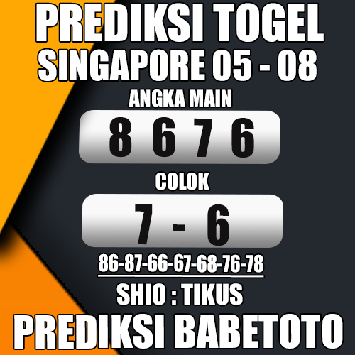 Prediksi SINGAPORE 05 Agustus 2024