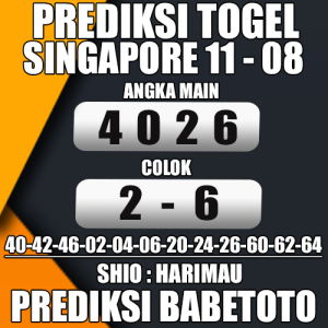 Prediksi SINGAPORE 11 Agustus 2024