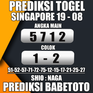 Prediksi SINGAPORE 19 Agustus 2024