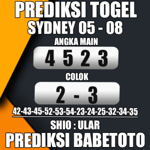 Prediksi Sydney 05 Agustus 2024