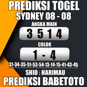 Prediksi Sydney 08 Agustus 2024