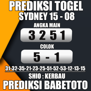 Prediksi Sydney 15 Agustus 2024